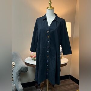 Soft Surroundings Charcoal Tunic Dress